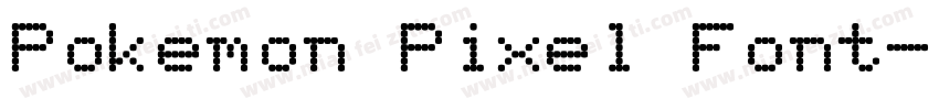Pokemon Pixel Font字体转换